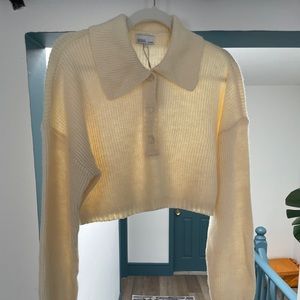 Danielle Bernstein cropped knit sweater